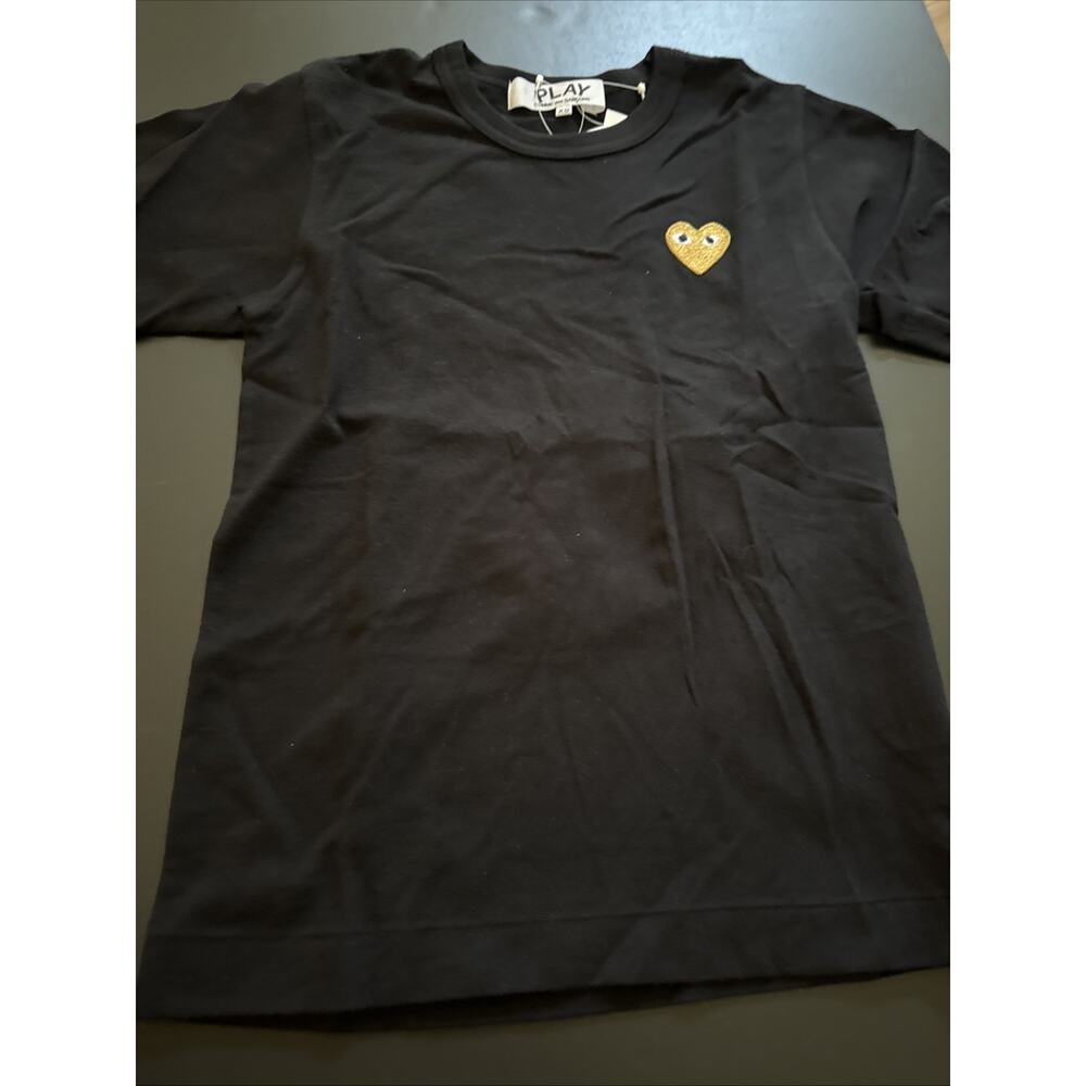 CDG BLACK Basic Heart Logo Tee | Size XSmall PLAY Tops Comme Des Garcons